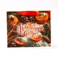 Новый год. Пакет подарочный новогодний бумажный, "Новогодняя сказка", 24 х 20 х 11 см.