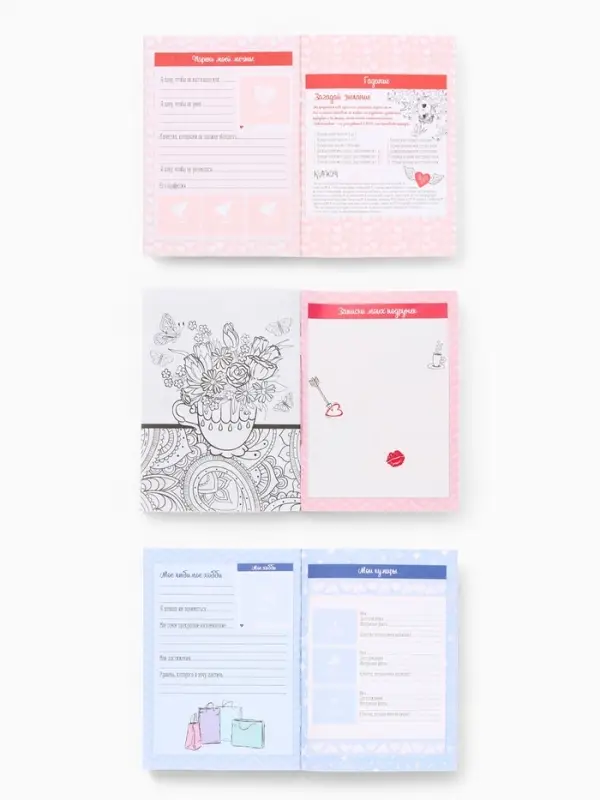 Анкета для девочек А6, 16 листов "Анкета для секретиков"