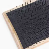 Щетка-пуходёрка деревянная ZOONIK полукруглая, большая, 85&times;55 см