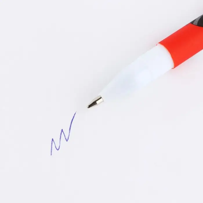 Ручка шариковая, синяя паста 0.7 мм, с колпачком, пластик &laquo;Енотики&raquo;