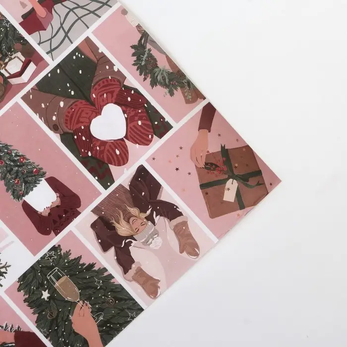 Бумага упаковочная крафтовая &laquo;Стильные девчули&raquo;, 50 х 70 см