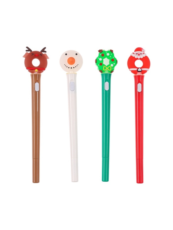 Ручка "Новый год" световая, виды МИКС