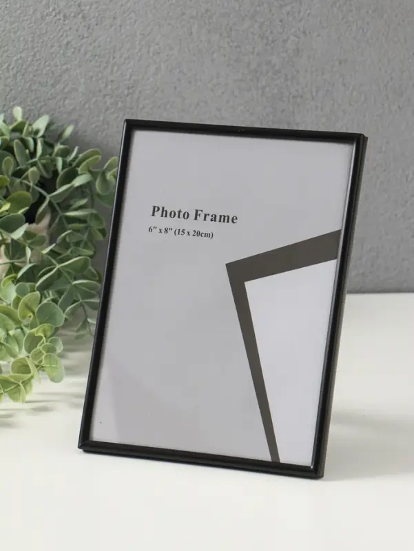 Фоторамка металл на 1 фото 15х20 см "Классик" чёрная 1,5х15,8х20,8 см