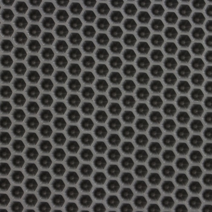 Коврик eva универсальный Grand Caratt, Соты 46 х 66 см, серый