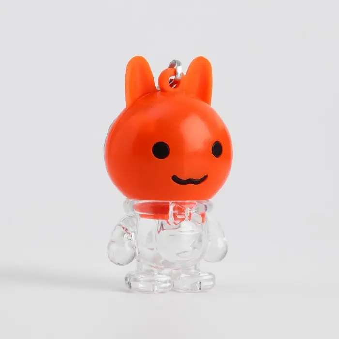 Фонарик брелок для ключей на кольце &laquo;Заяц&raquo;, 3&times;AG3, МИКС