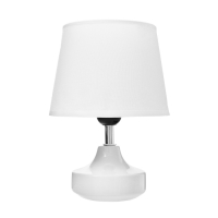 Настольная лампа с абажуром RISALUX &laquo;Блеск&raquo;, 1&times;40 Вт, Е27, белый, 17&times;17&times;24 см