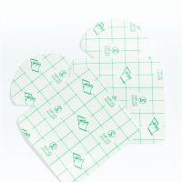 Защитная пластина д/ног на кл основе (наб 2 шт цена за наб) 10*7,2см ПУ прозрач пак ОТ