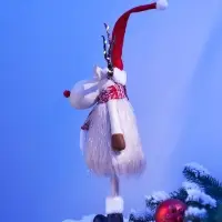 Фигура текстиль &laquo;Новогодний лосик&raquo; 58 см, 10 LED, от батареек CR2032&times;1, свечение тёплое белое