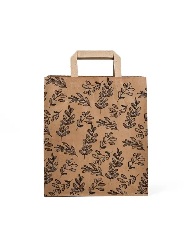 Пакет подарочный крафтовый &laquo;Эко&raquo;, 24 х 28 х 14 см