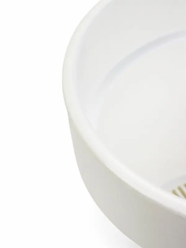 Кашпо со вставкой "Порто" 3,5л, D20 см, h-19 см, цвет белый