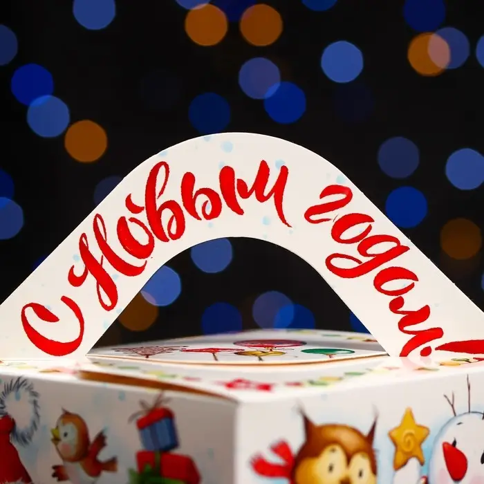 Подарочная коробка &laquo;Белоснежный&raquo; , Кубик большой 12&times;12&times;12 см