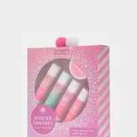 Подарочный набор новогодний Winter Fantasy, 4 бальзама и скраб для губ, URAL LAB