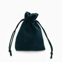 Мешочек бархатный &laquo;Классика&raquo;, 7&times;9 см ( + - 1 см), цвет изумрудный