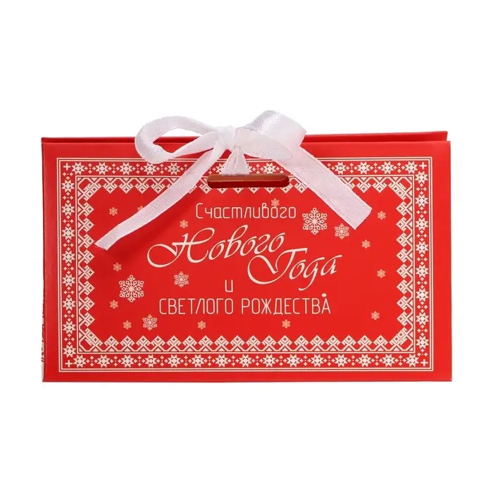 Бонбоньерка, новогодняя подарочная упаковка &laquo;Светлого Рождества&raquo;, 10&times;5.5&times;5 см