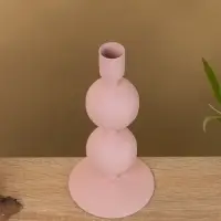 Подсвечник на 1 свечу "Зефир" с 2 сферами 8,5х8,5х18 см