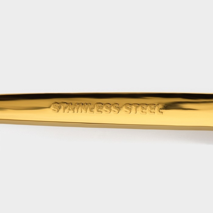 Набор столовых ложек из нержавеющей стали Magistro &laquo;Блинк&raquo;, длина 22 см, 6 шт, цвет золото