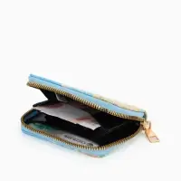 Кошелек дет 07-01-01 Июнь2545 кот, 8,5*2,5*10,5 см, 2 отд+отд/молн, д/карт, голубой