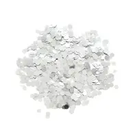 Наполнитель для воздушных шаров &laquo;Конфетти&raquo;, шестиугольник, 10 г, серебряный