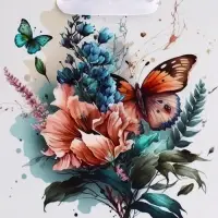 Пакет подарочный вертикальный &laquo;Большие бабочки&raquo;, S 12&times;15&times;5.5 см