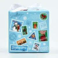 Коробка подарочная новогодняя складная &laquo;Новогодняя почта&raquo;, 12 х 12 х 12 см