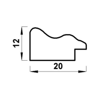 Фоторамка пластик "МИРАМ" 20х30 см бежевый (пластиковый экран)