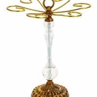 Подставка для бокалов, со стеклом и металлом, на 6 бокалов