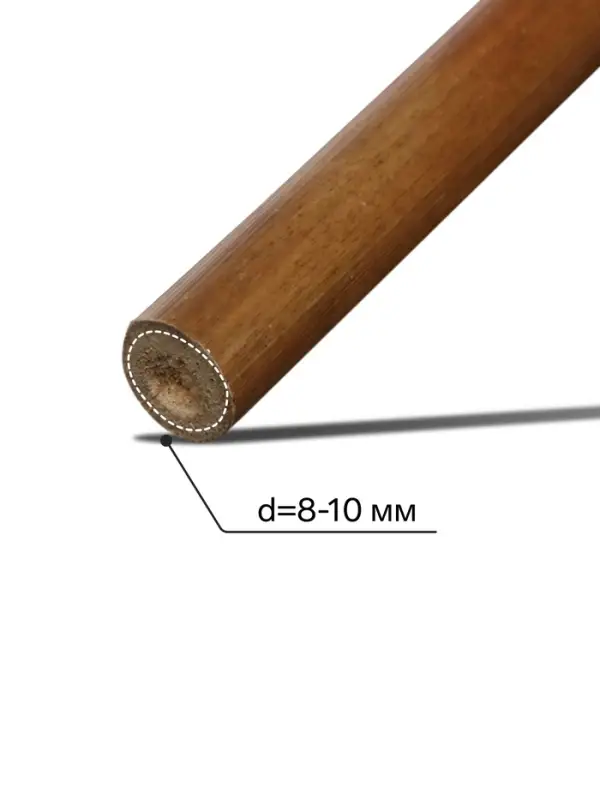 Колышек для подвязки растений, h=90 см, d=8-10 мм, бамбук, Greengo