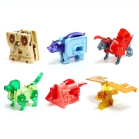 Робо-буквы &laquo;Звери&raquo;, набор 6 в 1, трансформируются, собираются в 1 робота