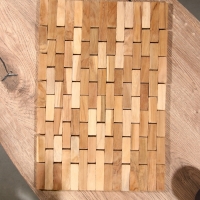 Коврик из тикового дерева, 40х30х0,7 см