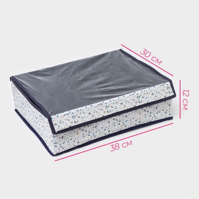 Органайзер для хранения белья Доляна &laquo;Мармелад&raquo;, 24 ячейки, 38&times;30&times;12 см, цвет белый