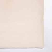 Шопер однотонный, 35 х 0.5 х 40 см, двунитка, без подклада, бежевый