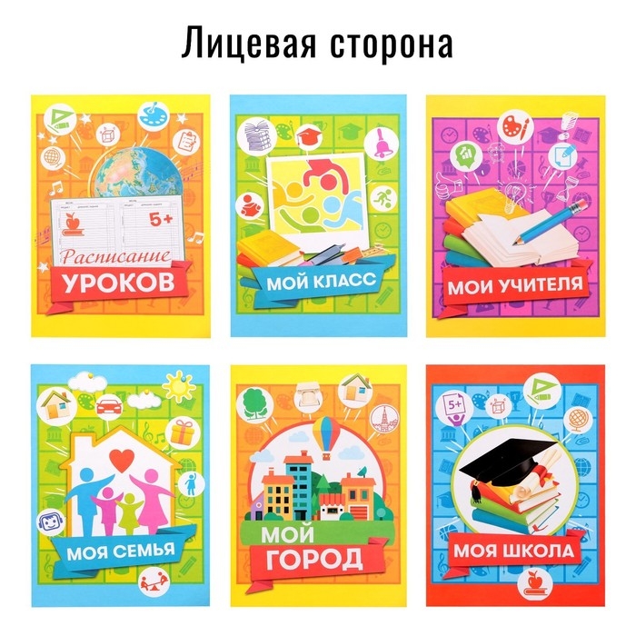 Папка школьная на кольцах &laquo;Портфолио ученика начальной школы&raquo;, 10 листов-разделителей, 24,5 х 32 см.