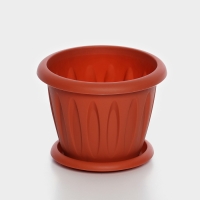 Горшок с поддоном &laquo;Фелиция&raquo;, 900 мл, цвет терракотовый