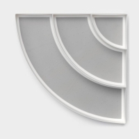 Подставка для специй 3 яруса Griten, угловая, 30&times;30&times;8,7 см, цвет белый