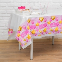 Скатерть одноразовая &laquo;1 годик&raquo;, малышка, 180х137 см