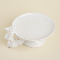 Блюдо сервировочное керамическое SL Home &laquo;Лесные кролики&raquo;, 30,5&times;25&times;15,5 см, цвет белый