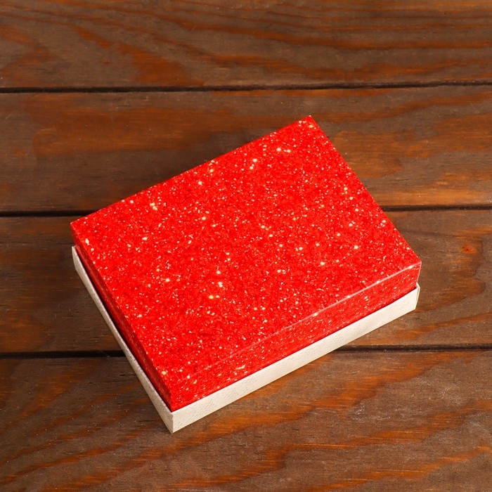 Новый год. Коробка сборная крышка-дно без окна, "Вязанка", 16,5 х 12,5 х 5,2 см