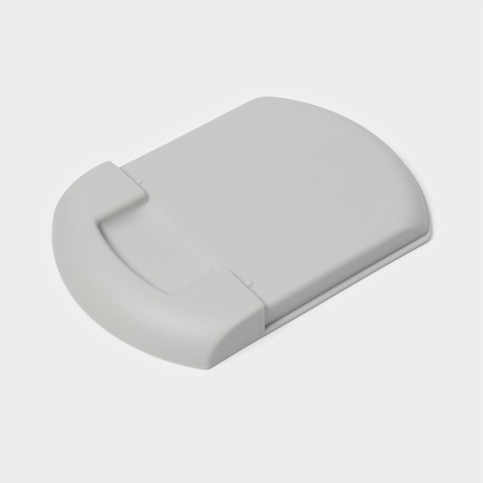 Ёршик для унитаза SAVANNA, настенный, силиконовый с емкостью для моющего средства, 10.5&times;10.5&times;41 см, белый