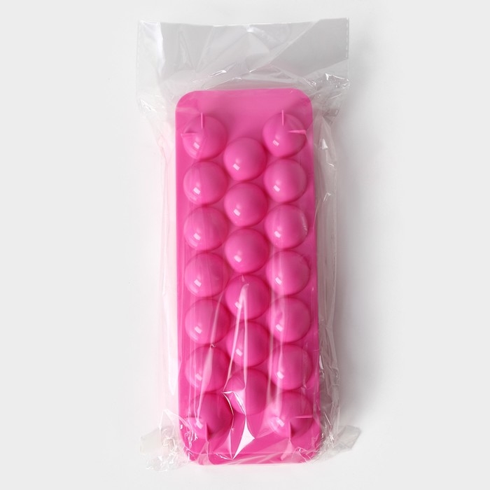 Форма для льда &laquo;Шар&raquo;, 20 ячеек, цвет МИКС