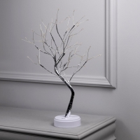 Светодиодный куст &laquo;Ива&raquo; 45 см, 108 LED, постоянное свечение, батарейки ААх3 (не в комплекте), USB, свечение мульти