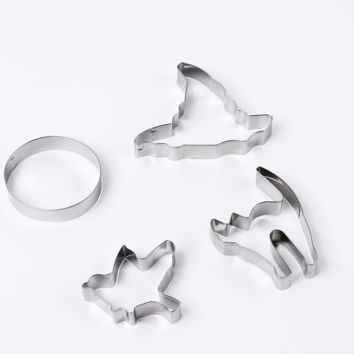 Хэллоуин. Набор форм для печенья &laquo;Магия&raquo;, 4 шт