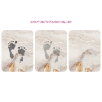 Коврик для дома Доляна &laquo;Мрамор&raquo;, влаговпитывающий, 49&times;79 см