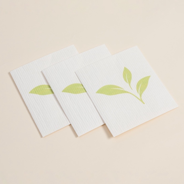 Салфетки универсальные SL Home, из целлюлозы и хлопка, 3 шт, 17&times;19 см, серые