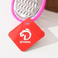 Тёрка с контейнером Доляна &laquo;Груша&raquo;, 16 см, цвет МИКС