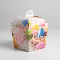 Коробка кондитерская, упаковка, &laquo;Светлой Пасхи&raquo;, 17 х 17 х 26 см 4601791