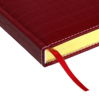 Ежедневник датированный 2024 A5 176 листов, deVENTE.Wild, твёрдая обложка из искусственной кожи, золотой срез, ляссе, кремовый блок 70 г/м2, бордовый