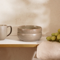 Набор салатников фарфоровых SL Home &laquo;Мольвено&raquo;, 720 мл, d=16,5 см, цвет коричневый