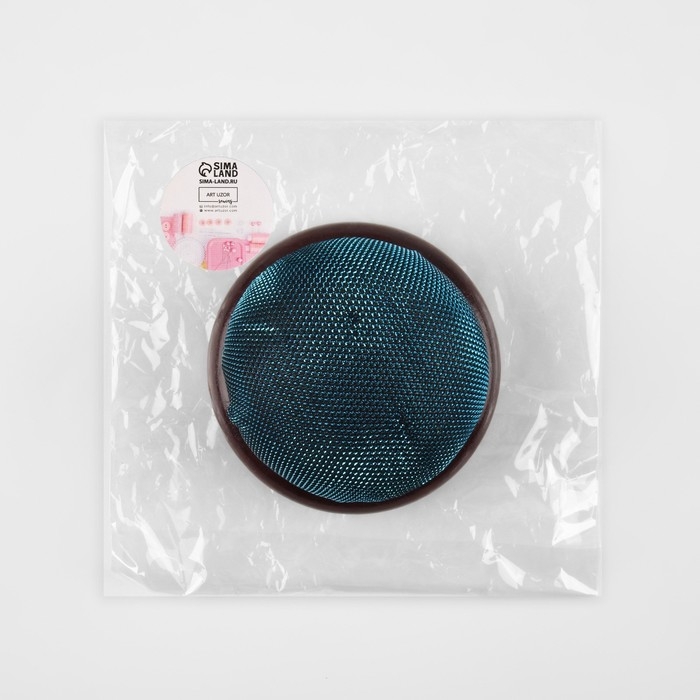 Игольница &laquo;Круг&raquo;, на деревянной подложке, d = 7 см, цвет МИКС