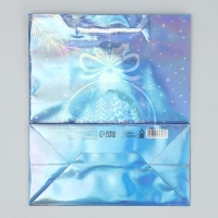 Пакет голографический &laquo;Морозко&raquo;, ML 23 х 27 х 11.5 см, Новый год