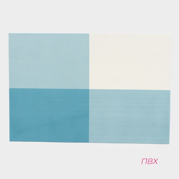 Салфетки сервировочные на стол Доляна &laquo;Настроение&raquo;, 4 шт, 45&times;30 см, цвет бело-синий